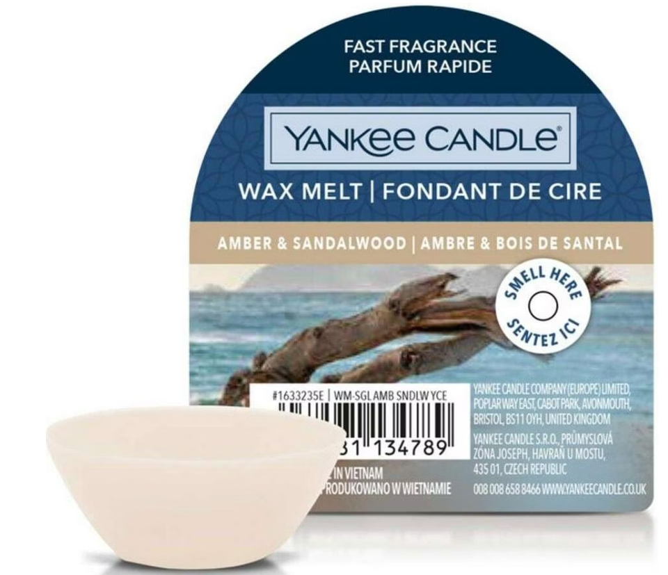Yankee Candle Duftwachsplättchen Amber & Sandalwood (1 Stk)