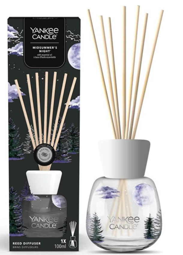 Yankee Candle Diffuser mit Duftstäbchen Midsummers Night (100ml)