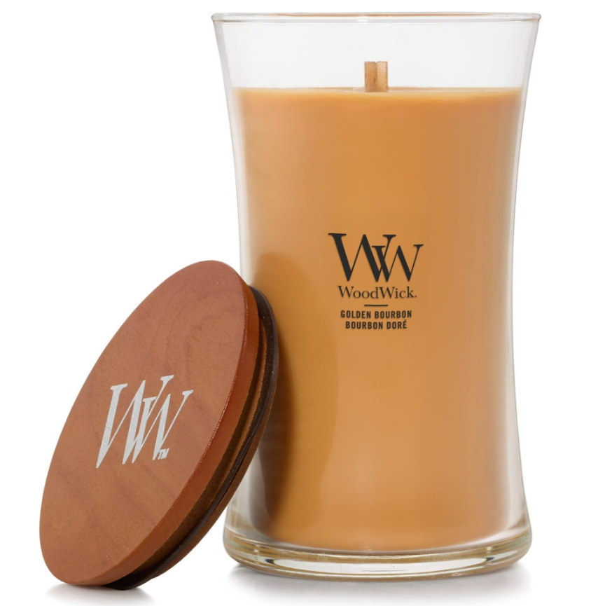 WoodWick Duftkerze Golden Bourbon (610g)