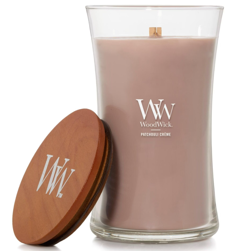 WoodWick Duftkerze Patchouli Crème (610g)