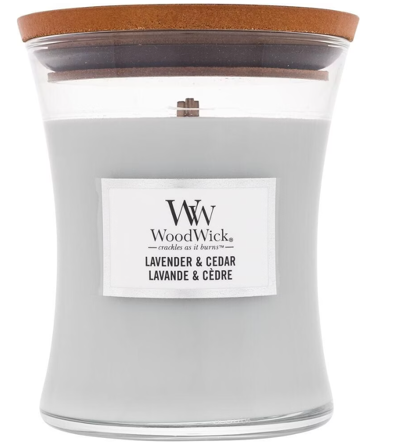 WoodWick Duftkerze Lavender & Cedar (275g)