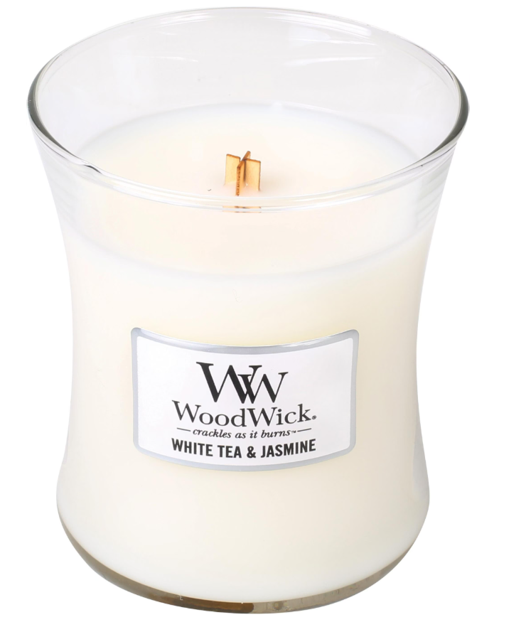 WoodWick Duftkerze White Tea & Jasmin (275g)