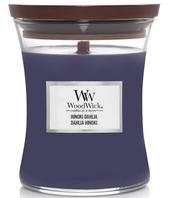 WoodWick Duftkerze Hinoki Dahlia (275g)
