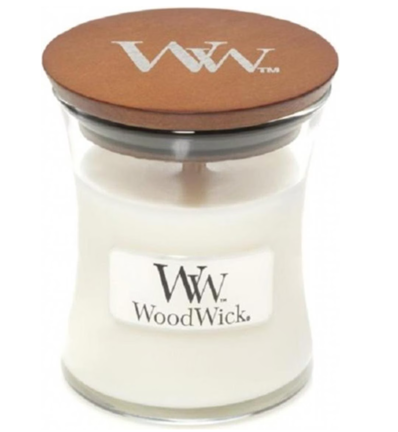 WoodWick Duftkerze White Teak (85g)