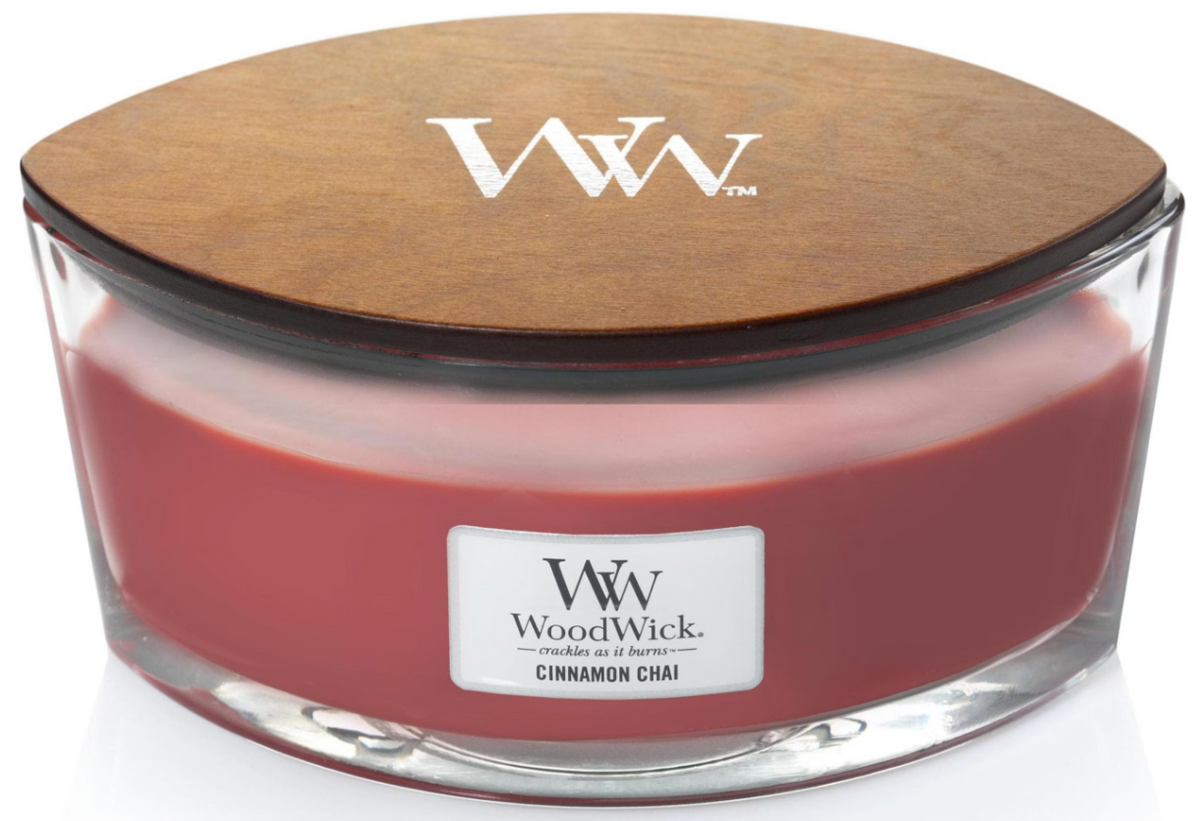 WoodWick Ellipse Duftkerze Cinnamon Chai (454g)