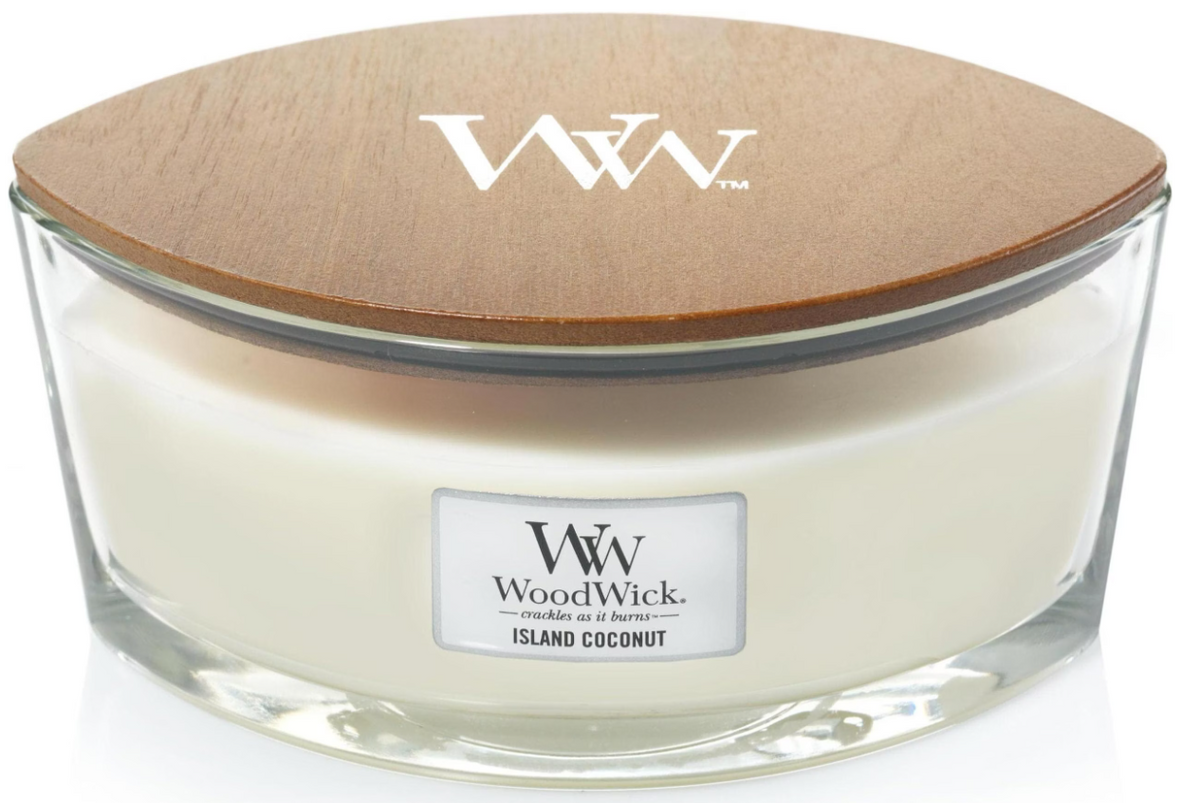 WoodWick Ellipse Duftkerze Island Coconut (454g)