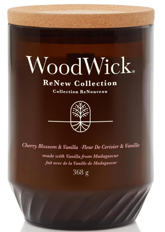 WoodWick Cherry Blossom & Vanilla ReNew Duftkerze (368g)