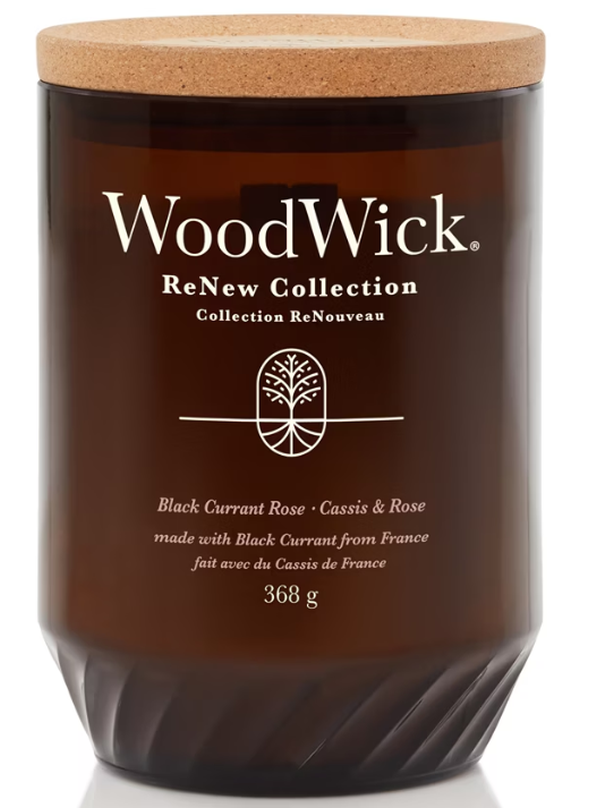 WoodWick Black Currant & Rose ReNew Duftkerze (368g)