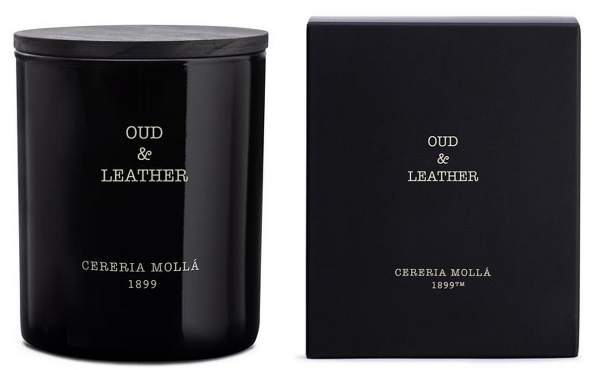 Cereria Mollá Premium Candle Oud & Leather Duftkerze (230g)