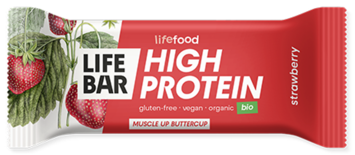 Lifefood Bio Lifebar Protein Riegel Erdbeere (15x40g)