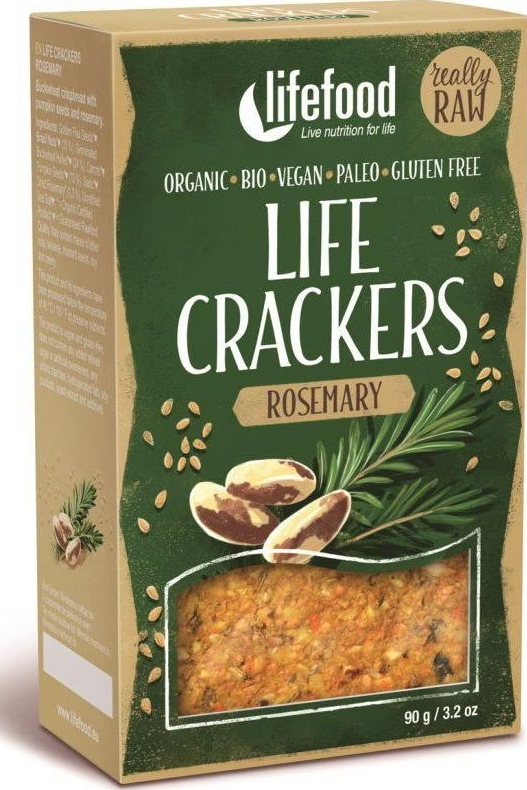 Lifefood Bio Life Crackers Rosmarin (90g)