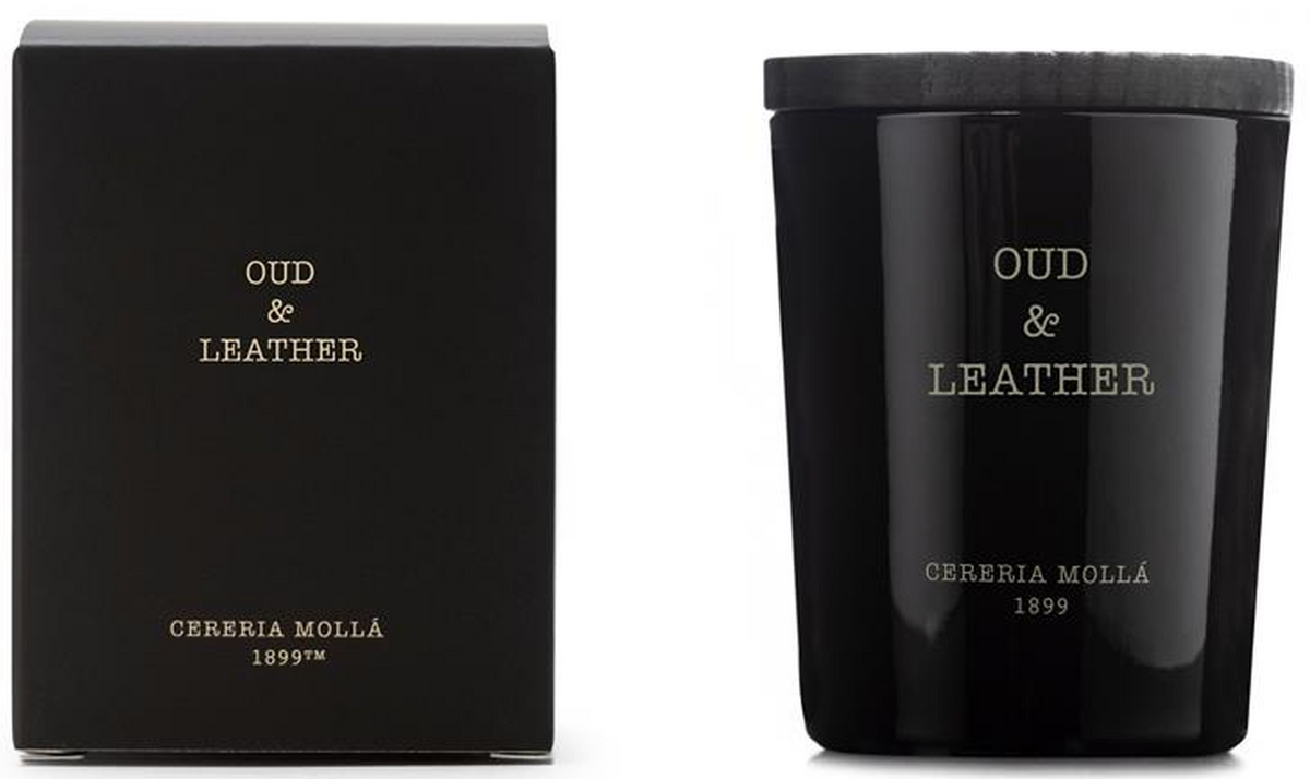 Cereria Mollá Premium Candle Oud & Leather Duftkerze (70g)