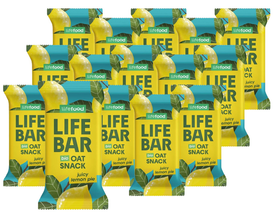 Lifefood Bio Lifebar Riegel Oat Snack Juicy Lemon Pie (15x40g)