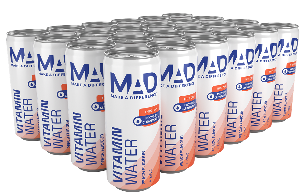 MAD Vitaminwasser Pfirsich+Zink (24x330ml)