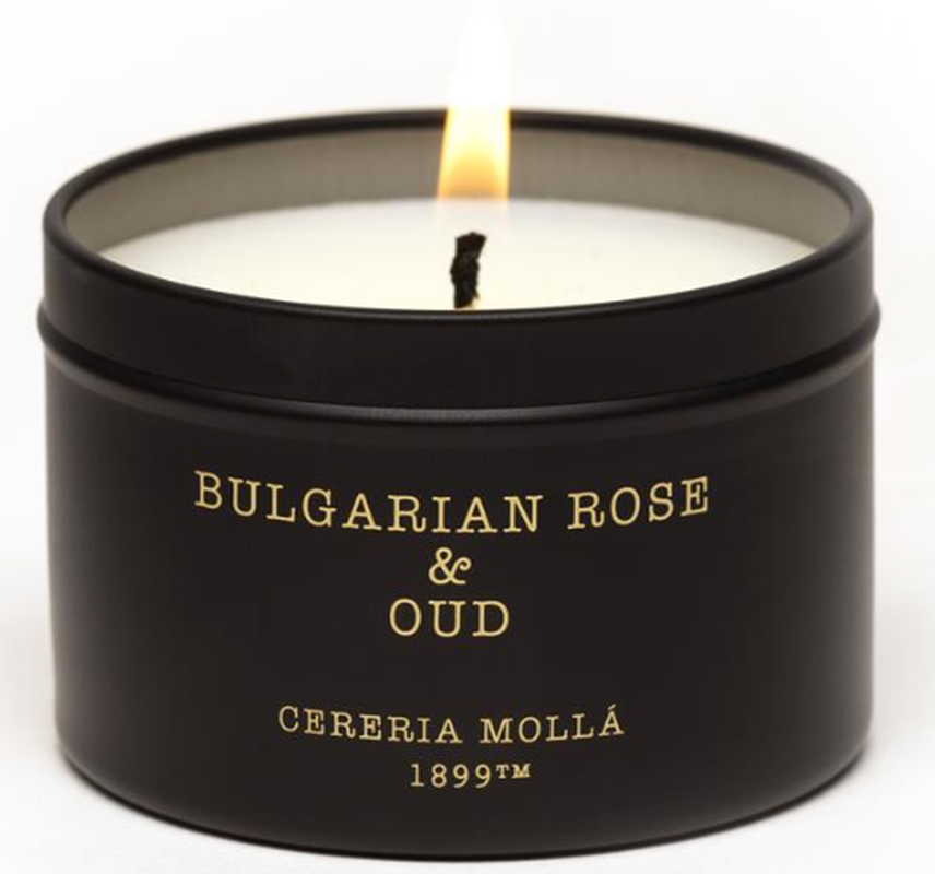 Cereria Mollá Travel Tin Candle Bulgarian Rose & Oud (90g)
