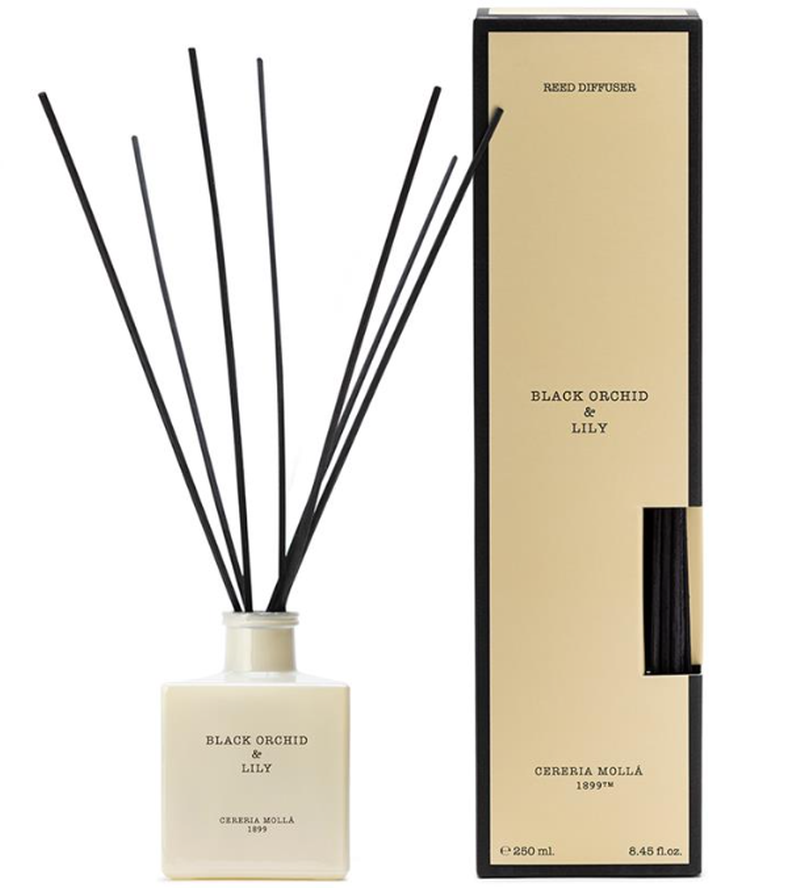Cereria Mollá Diffuser mit Duftstäbchen Black Orchid & Lily (250ml)