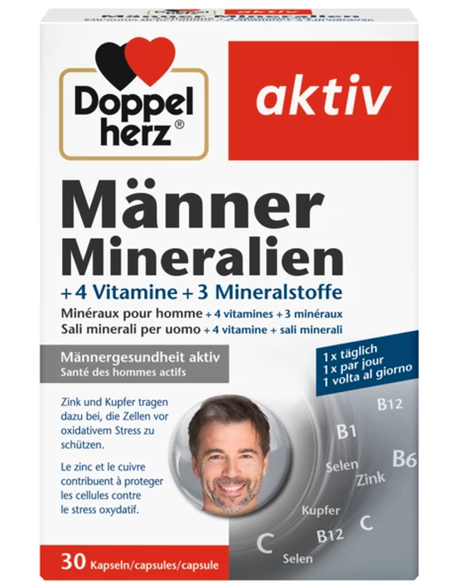 Doppelherz Männer Mineralien Kapseln (30 Stk)