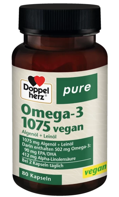Doppelherz pure Omega-3 vegan Kapseln (80 Stk)