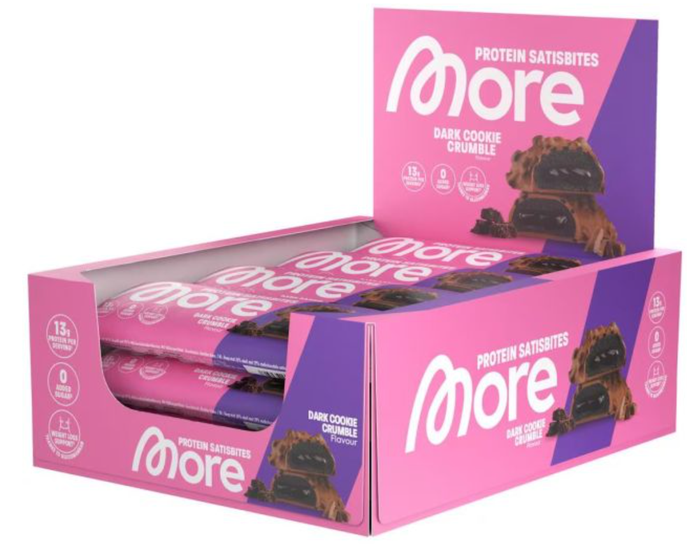 More Nutrition Protein Satisbites Dark Cookie Crumble (12x50g)