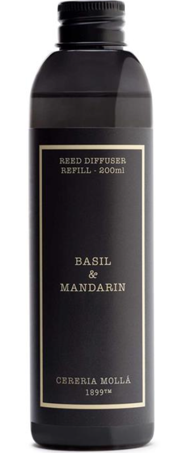 Cereria Mollá Diffuser Refill Basil & Mandarin (200ml)