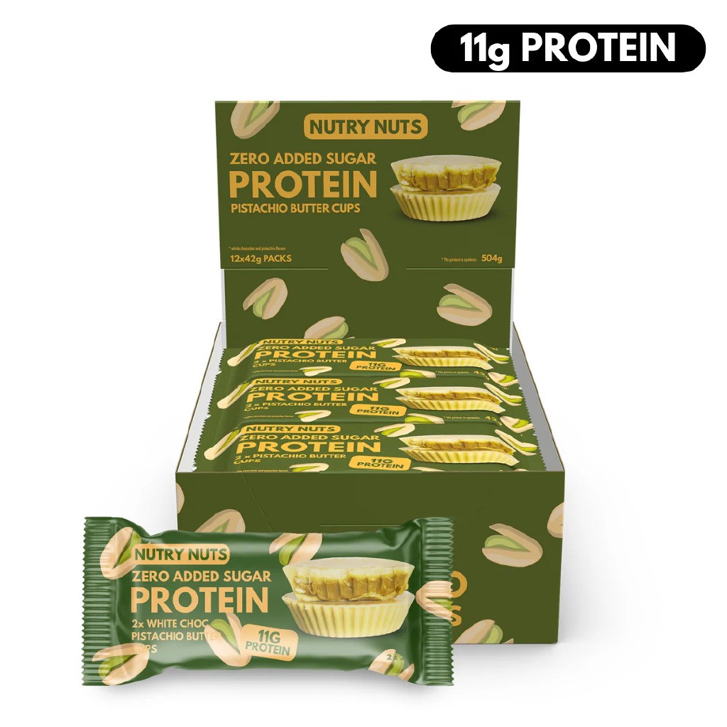 NUTRY NUTS White Chocolate Pistachio Butter Cups (12x42g)