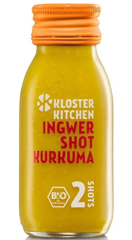 KLOSTER KITCHEN Ingwershot BIO Kurkuma 2 Portionen (60ml)