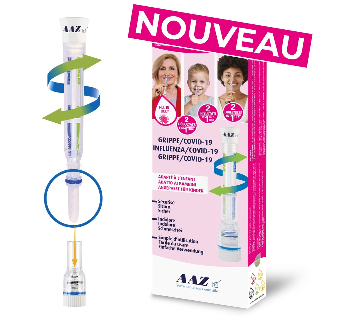 AAZ ALL IN DUO Covid-19/Grippe-Selbsttest (1 Stk)