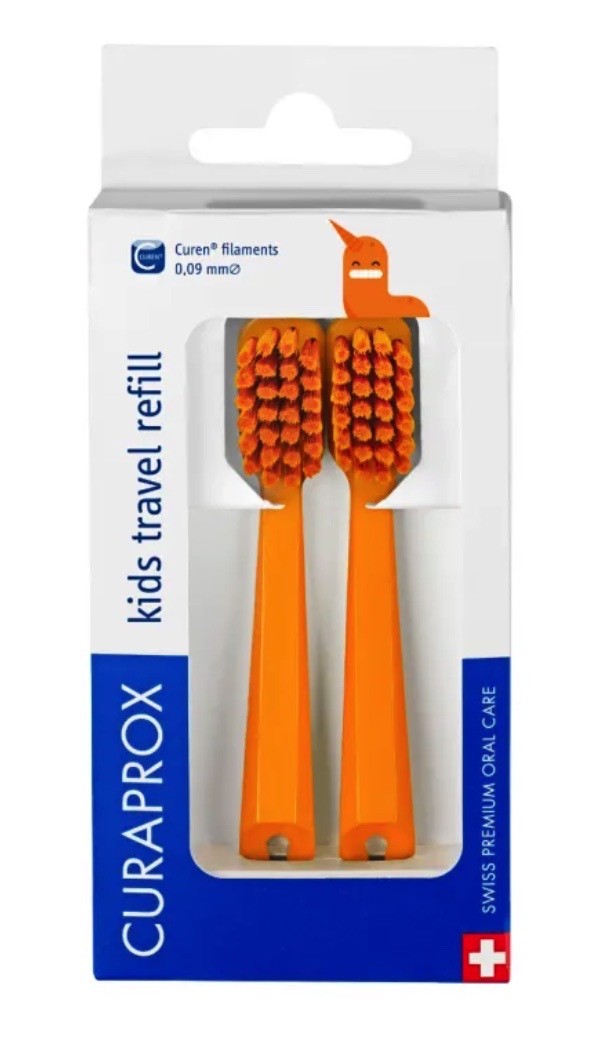 Curaprox CS kids Travel Set Refill, orange (1 Stk)