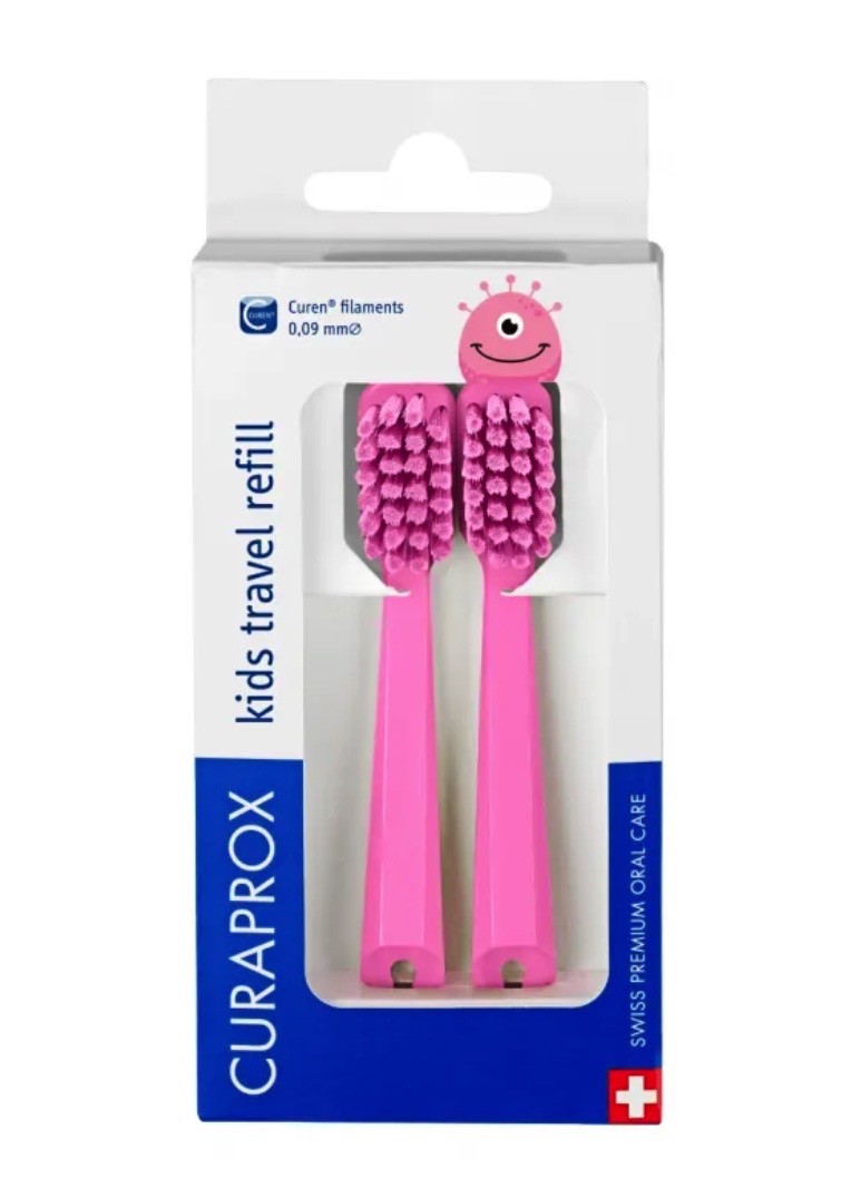 Curaprox CS kids Travel Set Refill, pink (1 Stk)