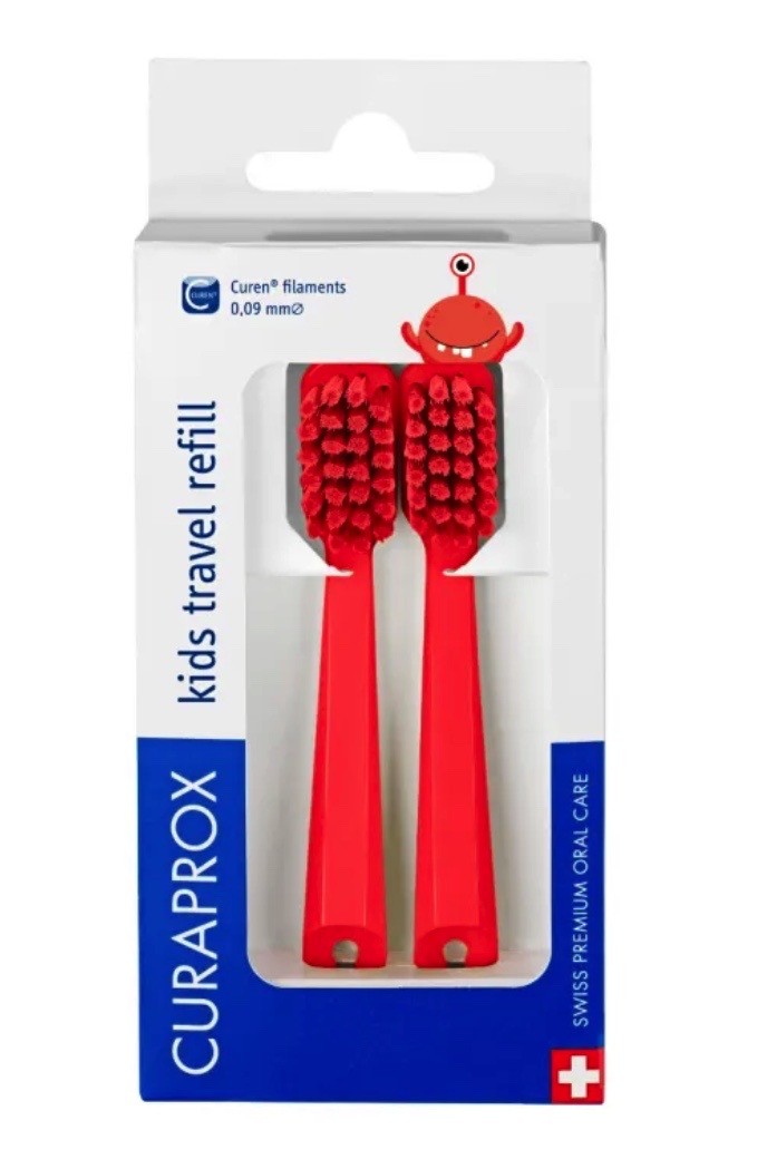 Curaprox CS kids Travel Set Refill, rot (1 Stk)