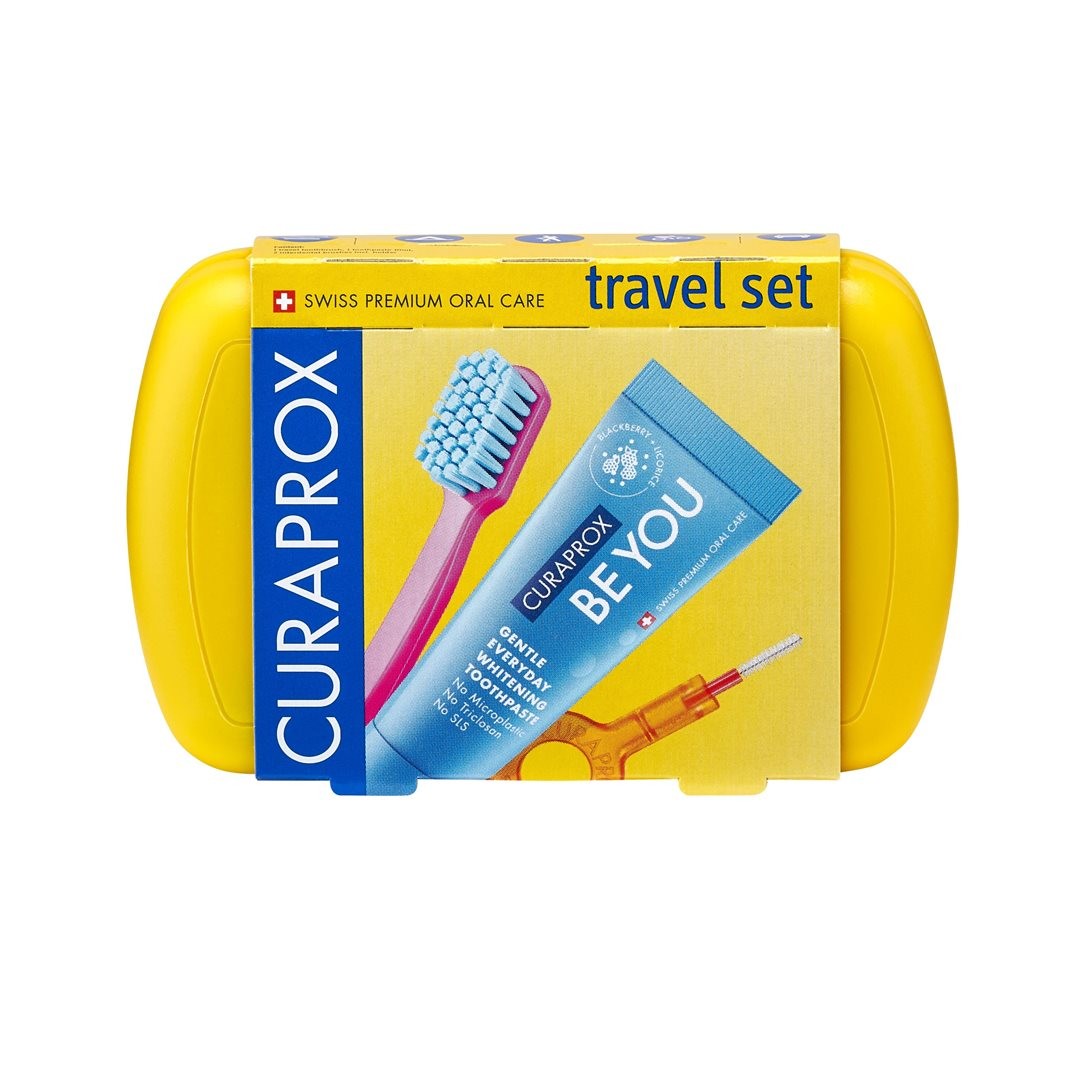Curaprox Travel Set, gelb (1 Stk)