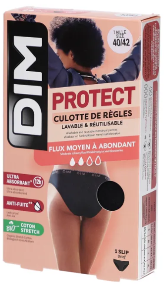 DIM Slip Logo Medium 40-42, schwarz (1 Stk)