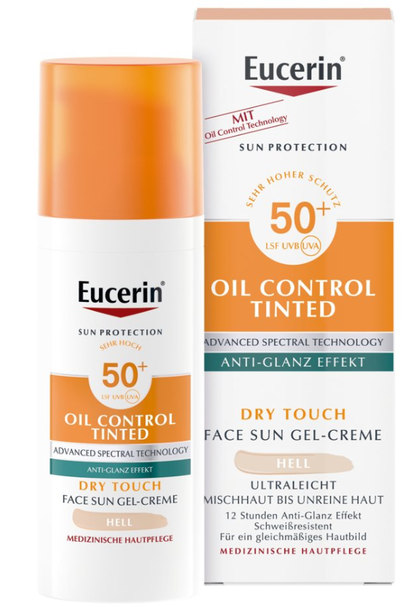 Eucerin Sun Face Oil Control Gel-Creme Tinted hell LSF 50+ (50ml)