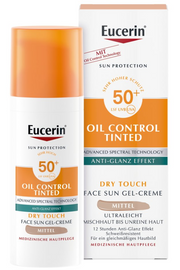 Eucerin Sun Face Oil Control Gel-Creme Tinted mittel LSF 50+ (50ml)