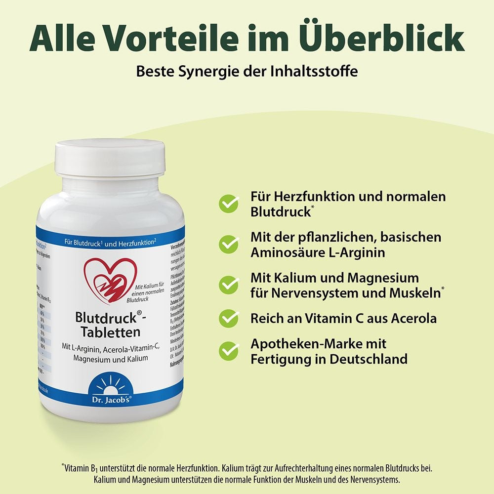 Dr. Jacob's Blutdruck Tabletten (126 Stk)