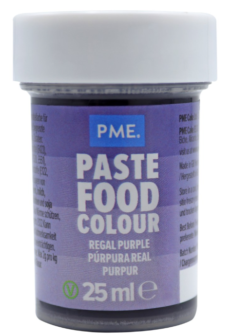 PME Cake Backfarbe Paste, Königliches Lila (25g)