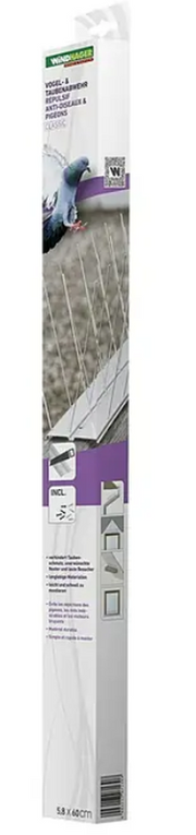 Windhager Vogel- und Taubenabwehr-Spikes classic, 60x6cm (1 Stk)