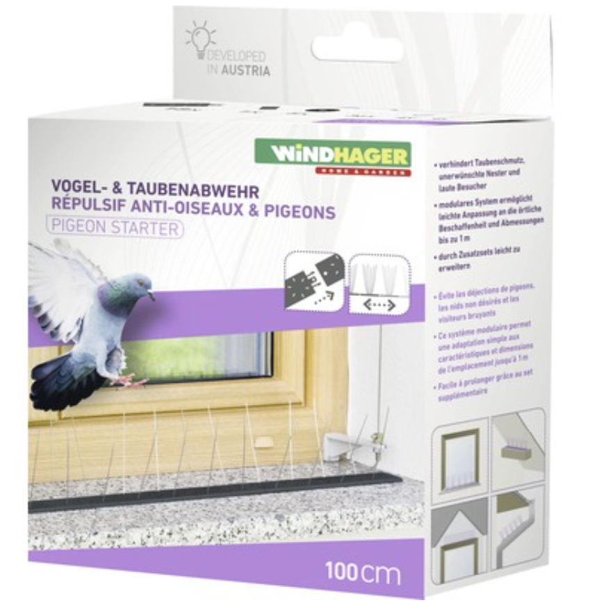 Windhager Vogel- & Taubenabwehr Starter Set (1 Stk)
