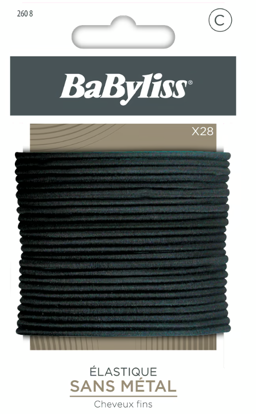 BaByliss Haargummis schwarz (28 Stk)