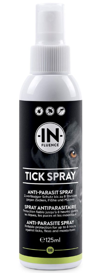 IN-FLUENCE Tick Spray Parasitenschutz für Hunde (125ml)