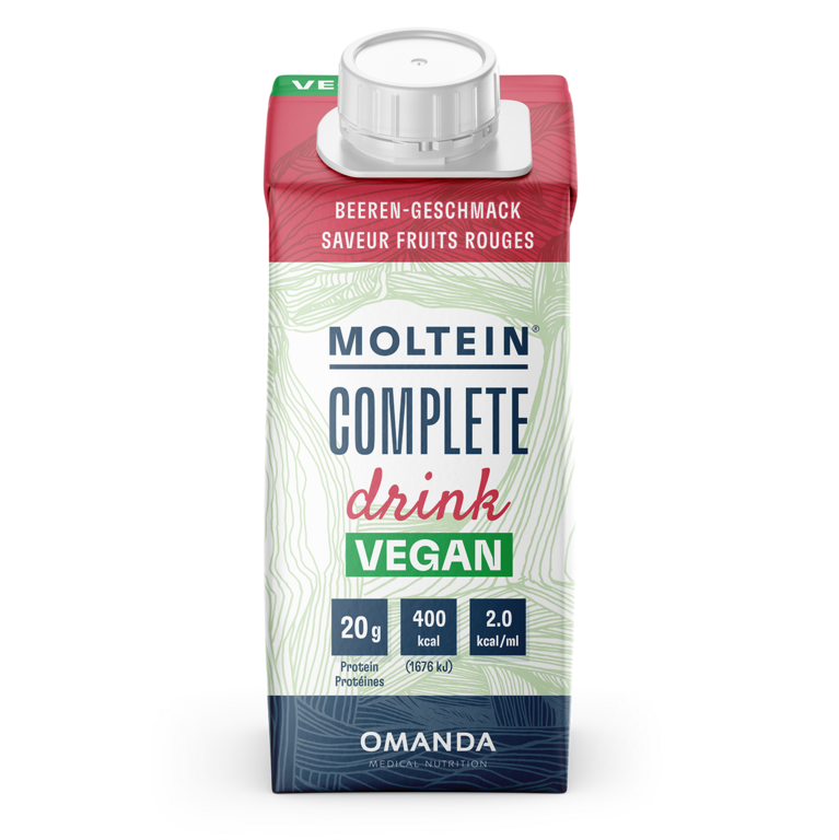 Moltein Complete Drink vegan Beeren (4 x 200ml)