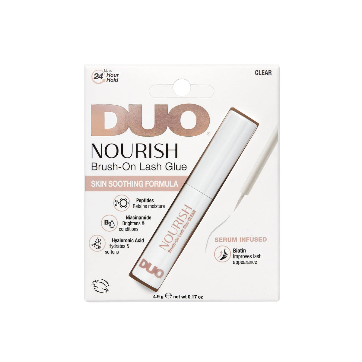 Ardell DUO Nourish Brush-On Lash Glue Clear (4.9g)