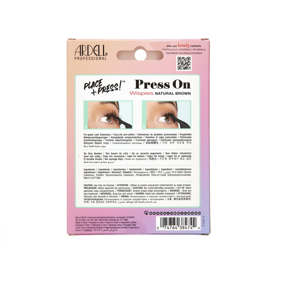 Ardell Press On Underlash Extensions Wispies Natural Brown (30 Stk)