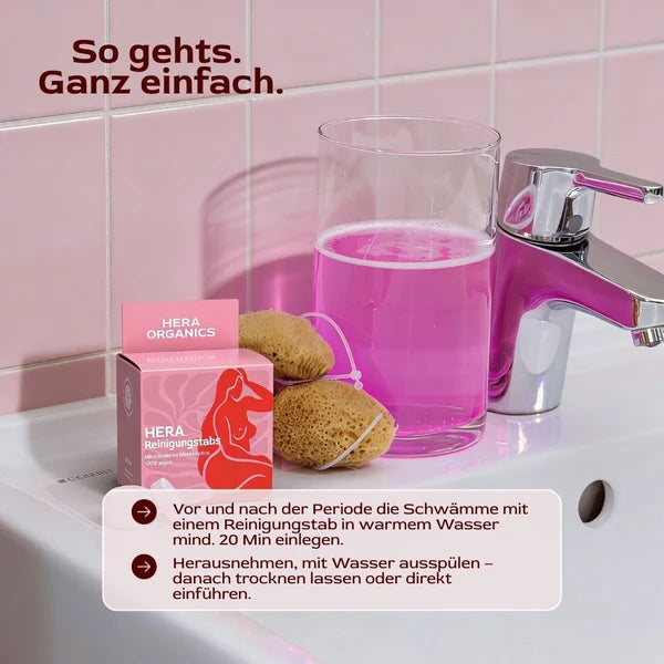AthenaPure Cleaning Tablets for Menstrual Sponges (6 pcs)