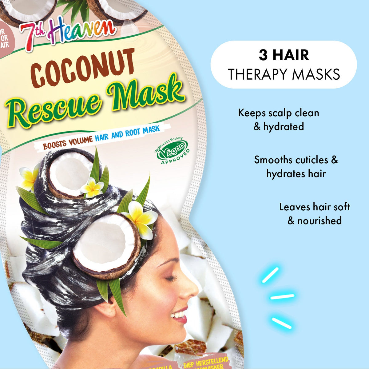7th Heaven Rescue Haarmaske Coconut Protein (25ml)