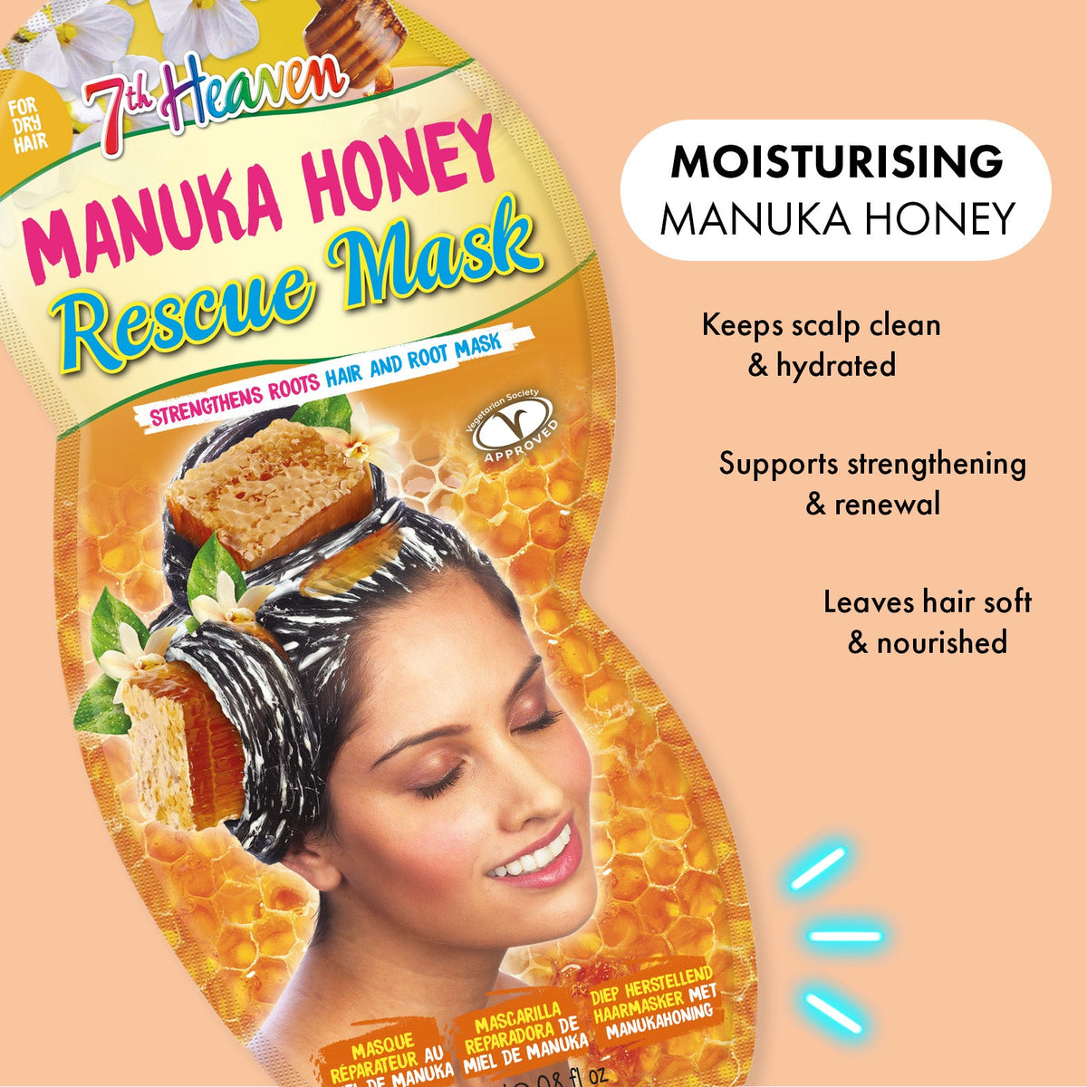 7th Heaven Rescue Haarmaske Manuka Honey (25ml)