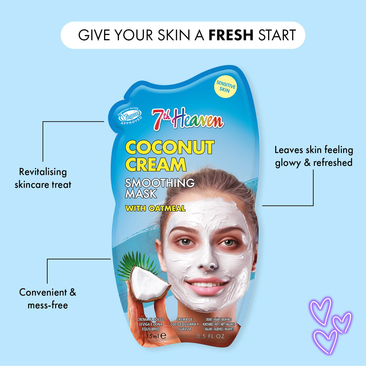 7th Heaven Cream Mask Coconut (15ml)