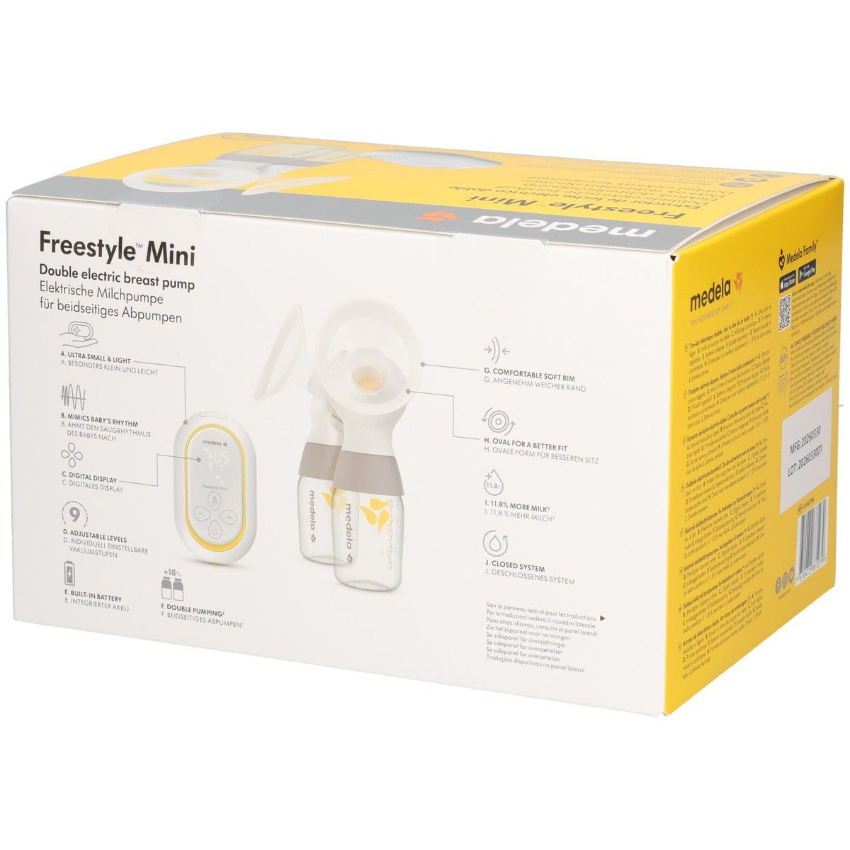 medela Freestyle Mini elektrische Doppelmilchpumpe (1 Set)