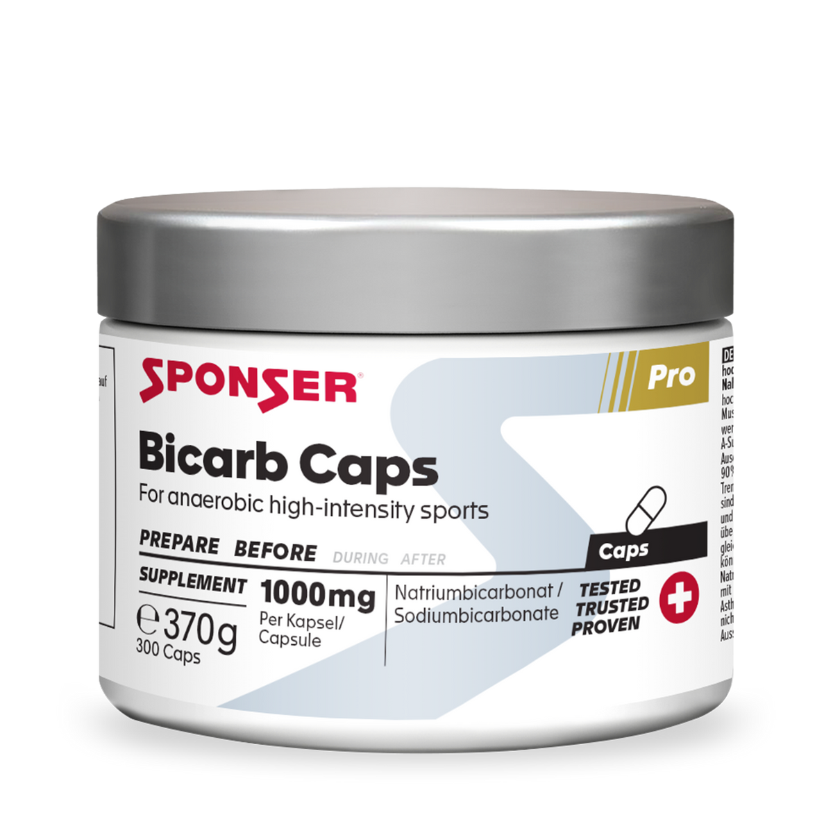 Sponser Bicarb Kapseln (300 Stk)