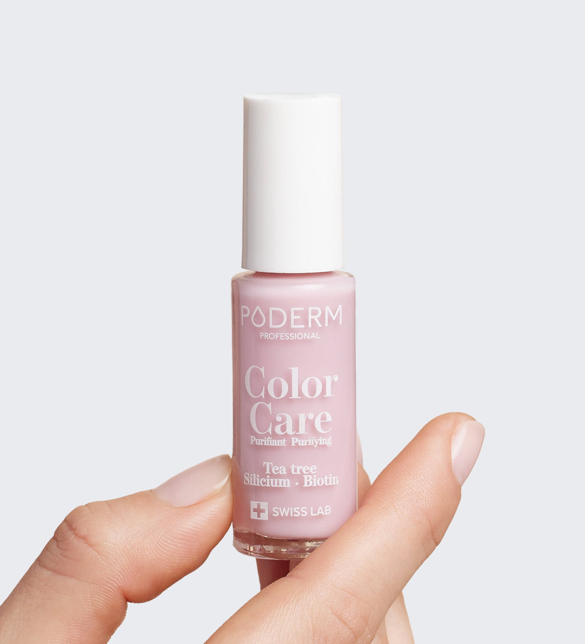 PODERM Color Care Tea Tree Nail Polish Baby Pink 653 (8ml)